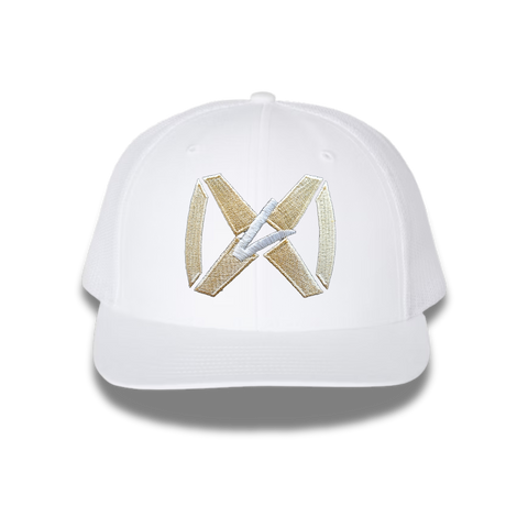 White/White - Gold Collar