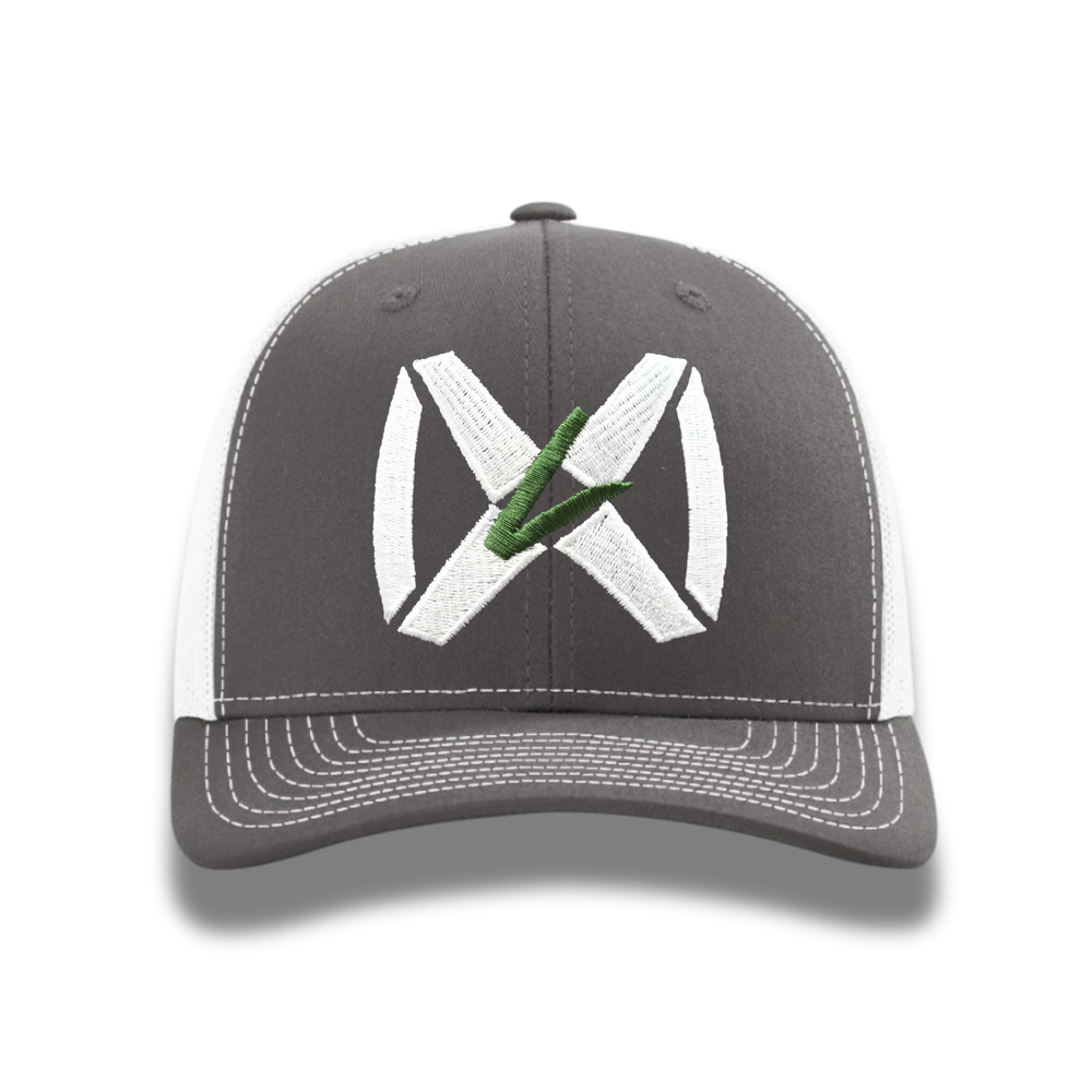 Charcoal Gray/White - White Collar
