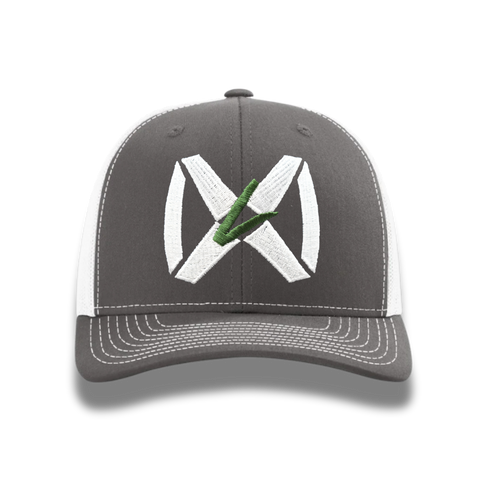 Charcoal Gray/White - White Collar