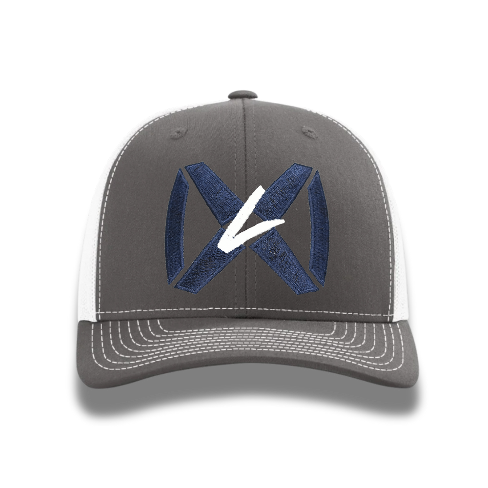 Charcoal Gray/White - Blue Collar