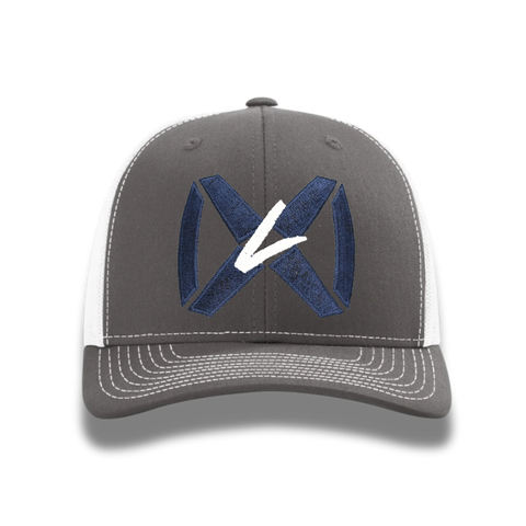 Charcoal Gray/White - Blue Collar