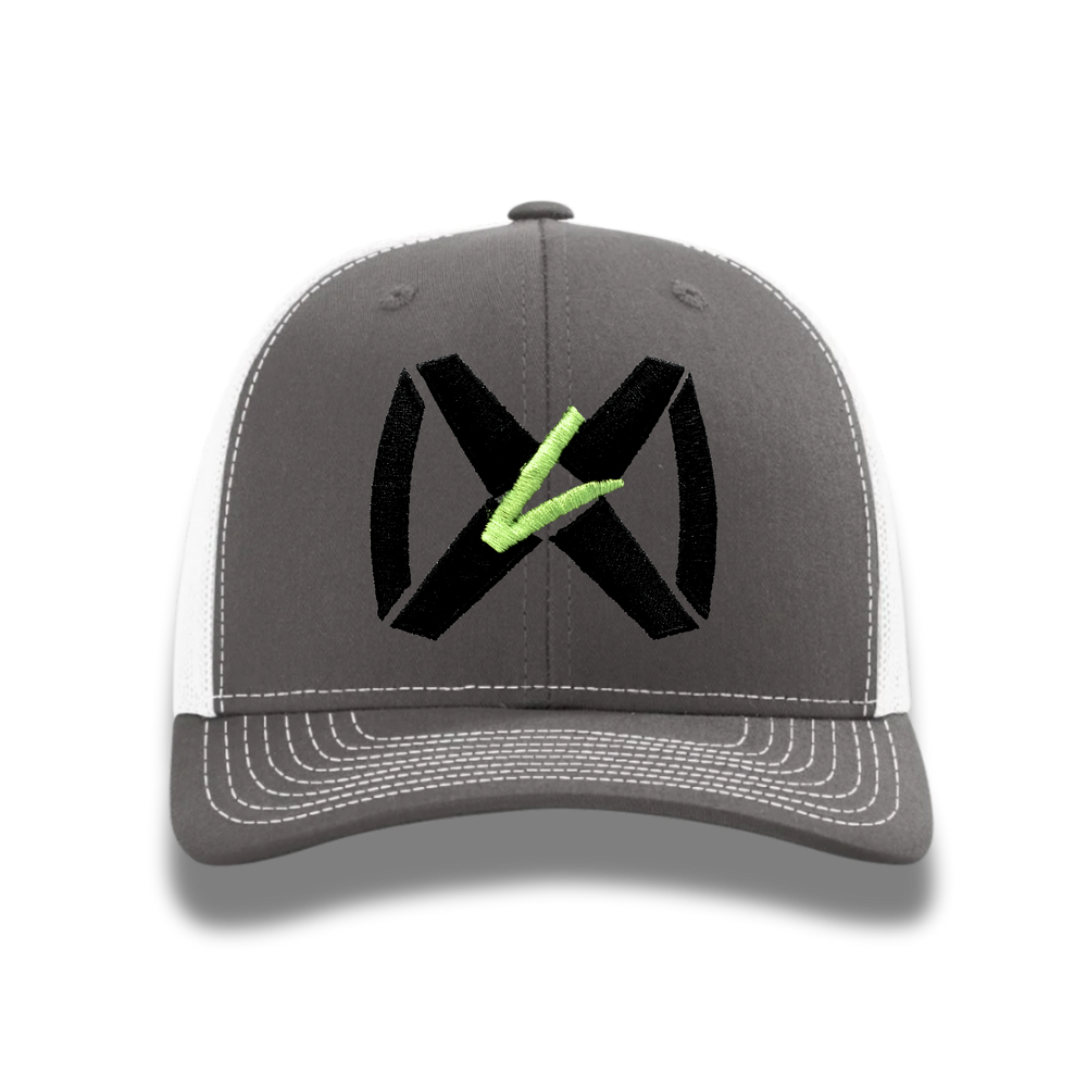 Charcoal Gray/White - Black Collar