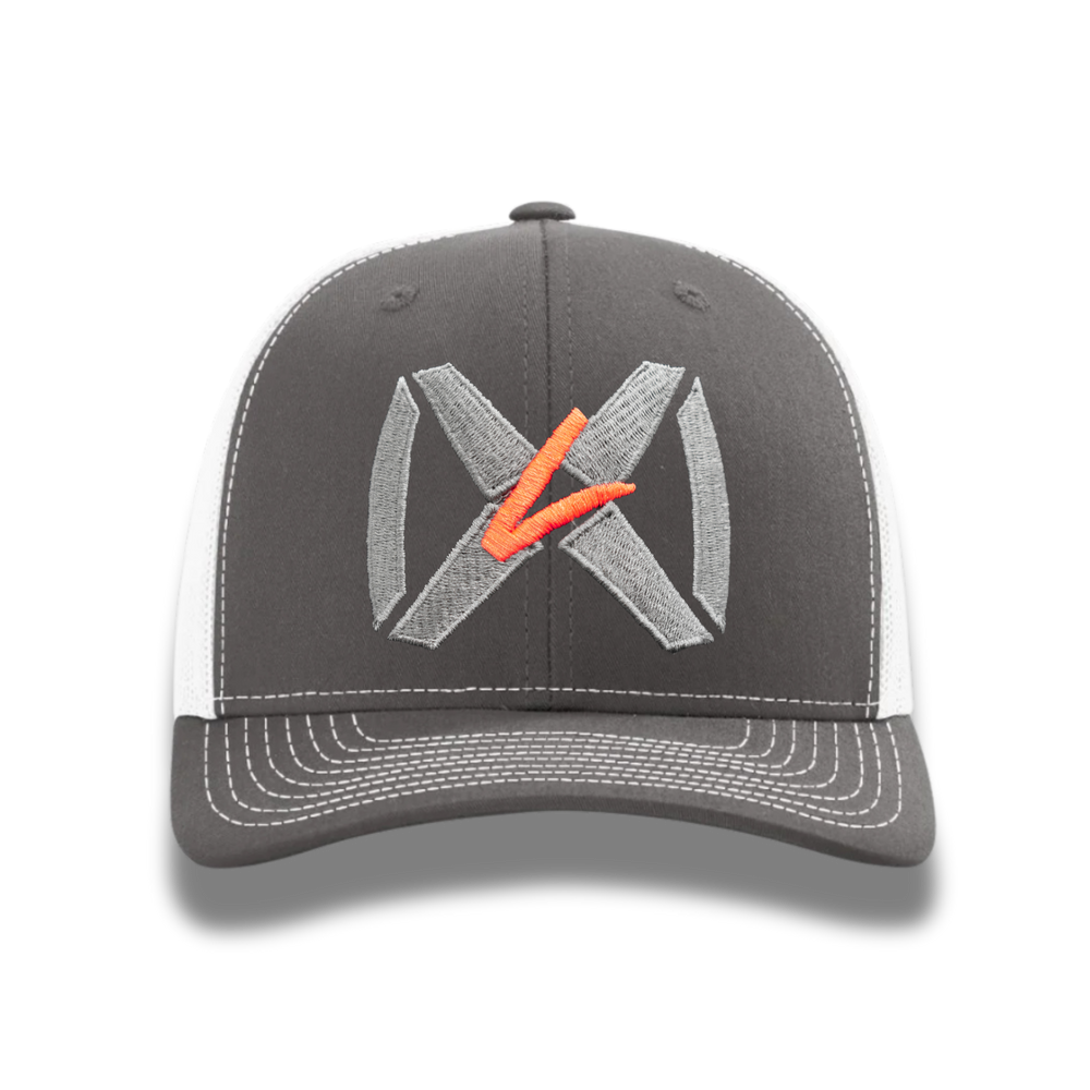 R112 Charcoal Gray/White - Gray Collar