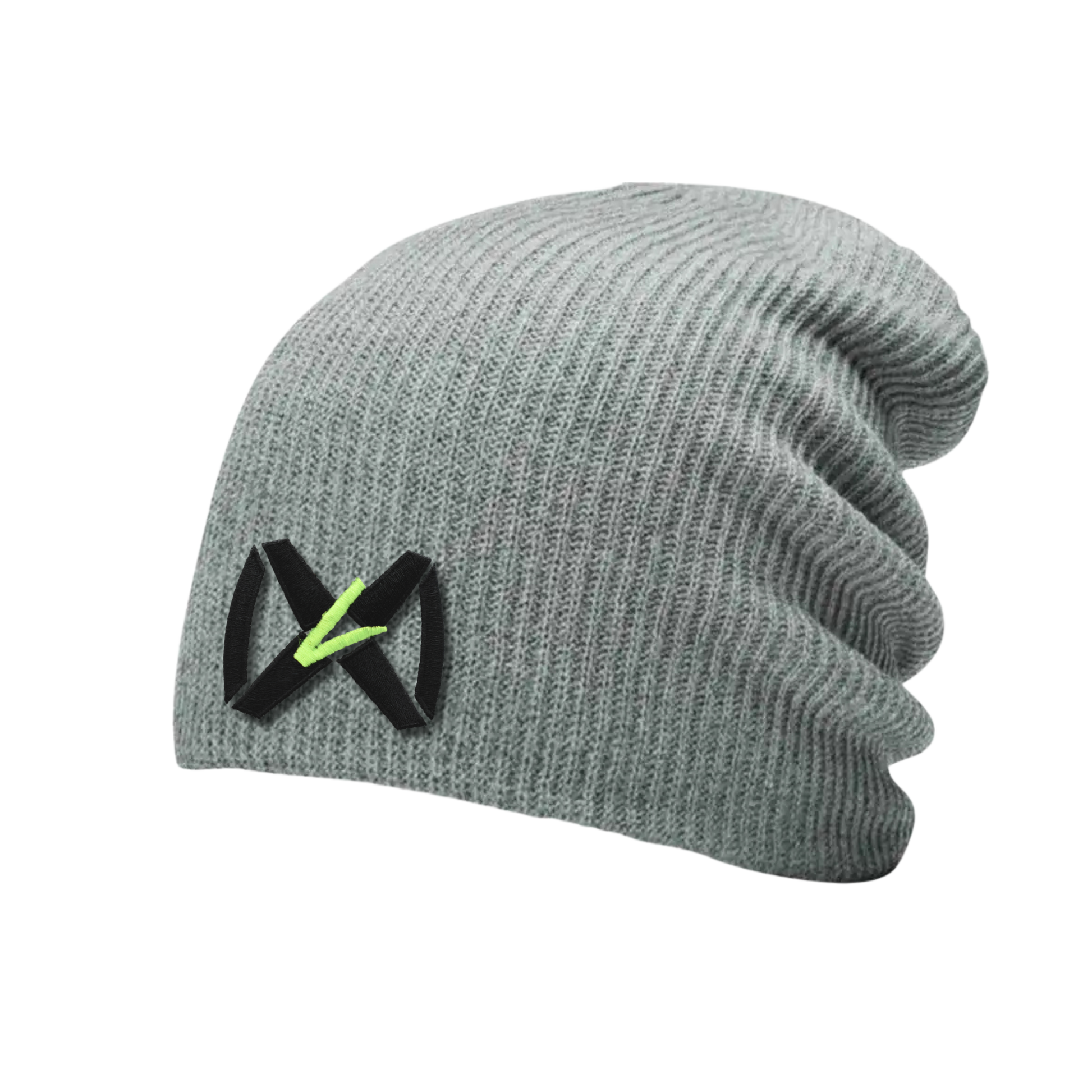 Heather Gray Beanie - Black Collar