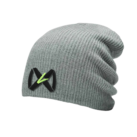Heather Gray Beanie - Black Collar