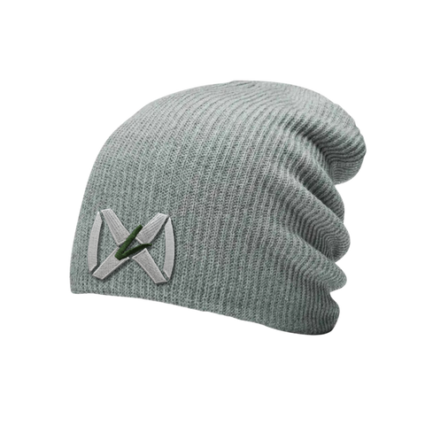 Heather Gray Beanie - White Collar