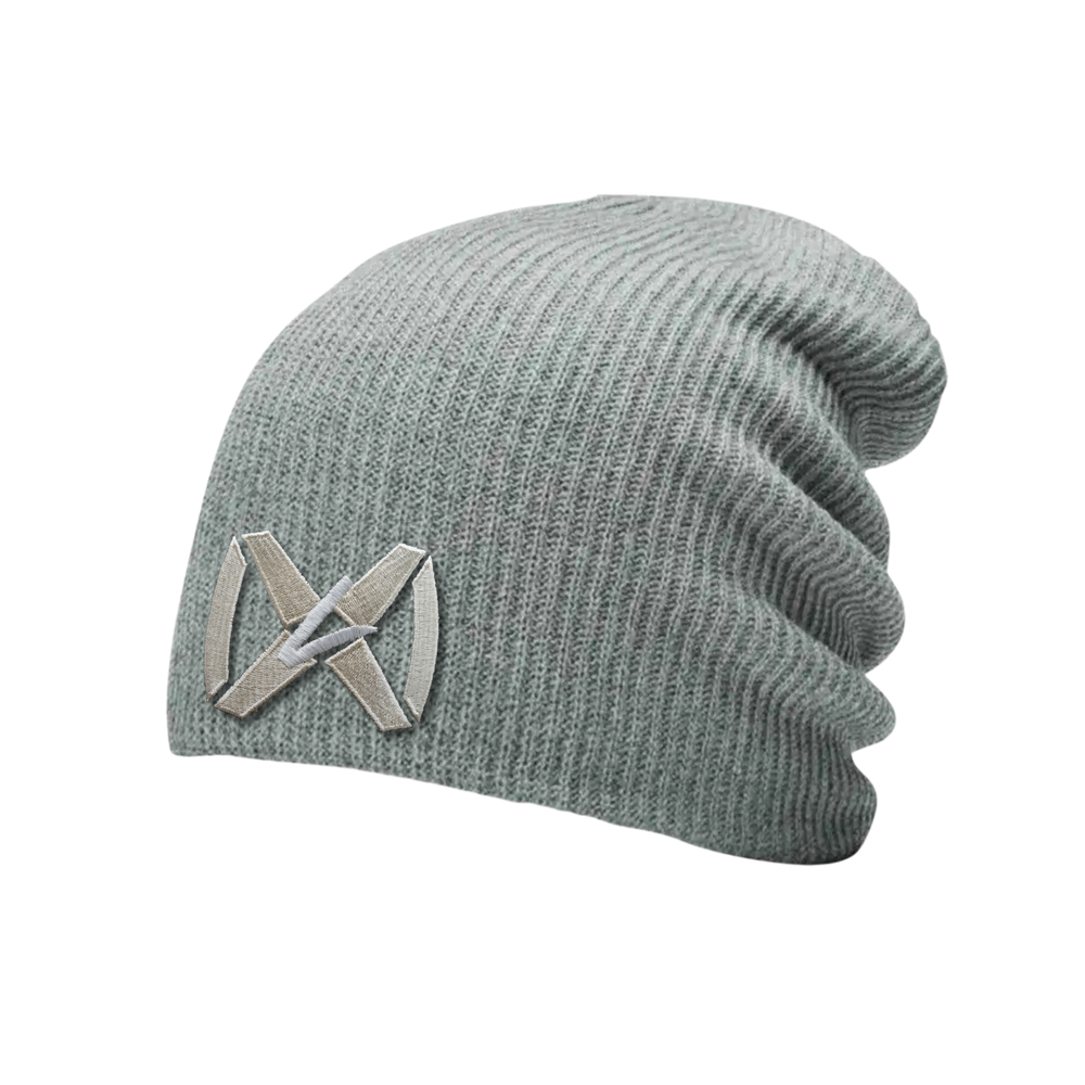Heather Gray Beanie - Gold Collar